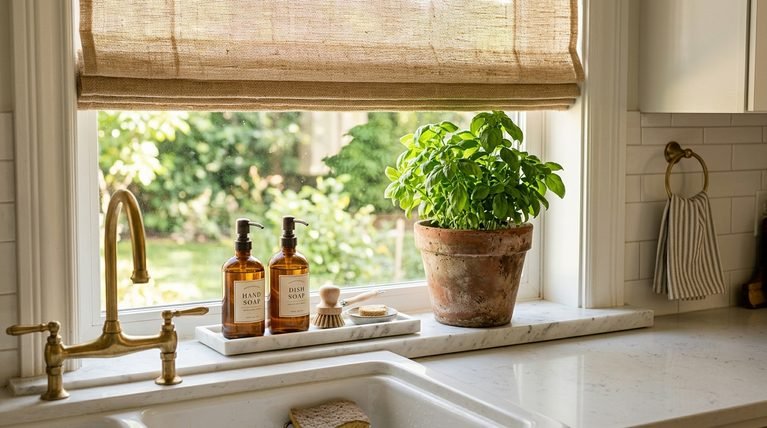 How to Decorate a Kitchen Window for a Stylish Designer Look