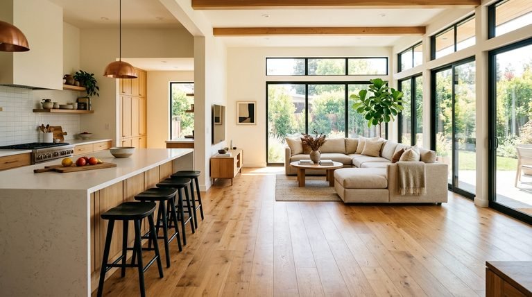 27 Elegant Kitchen Flooring Ideas for Open Plan Homes for a Seamless Look