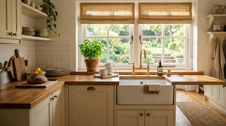 28 Elegant Kitchen Window Treatment Ideas for More Style and Privacy