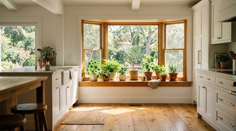22 Stunning Kitchen Bay Window Ideas to Add Character and Light