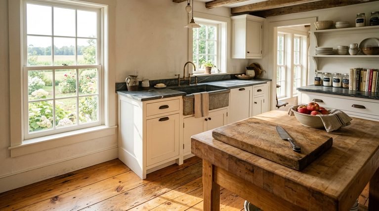 25 Cozy Farmhouse Kitchen Flooring Ideas for a Charming Rustic Look