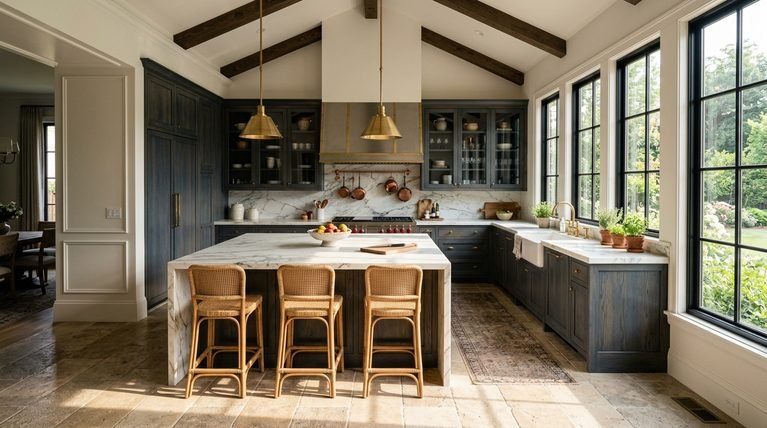 28 High-End Luxury Kitchen Flooring Ideas for an Expensive Look
